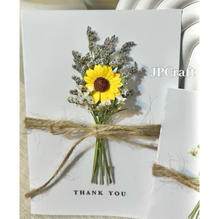 JPCraft🌻-ช่อดอกไม้เเห้ง ช่อทานตะวัน ช่อดอกไม้จิ๋ว ขนาดเล็ก(FM14)
