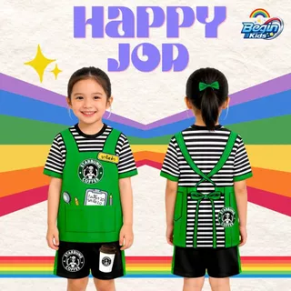 ชุดเซ็ท เสื้อ+กางเกง ลาย อาชีพ Happy job