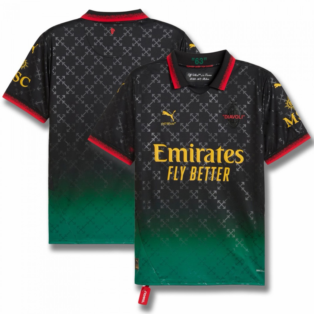 Special Jersey เสื้อ AC Milan x Off-White เกรดแฟน สวยมากกกกก ของแท้ล้าน% พร้อมส่งด่วน!!