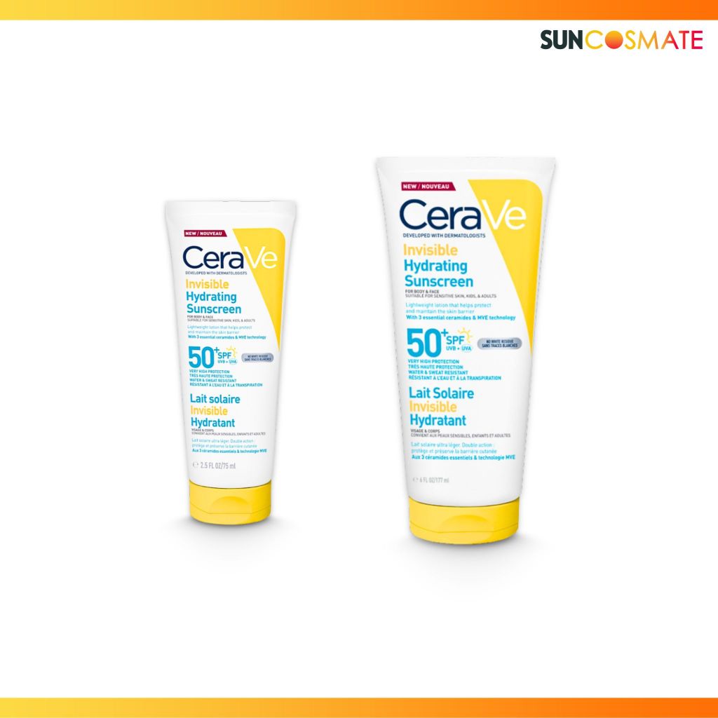 Cerave invisible hydratimg sunscreen#spf50++