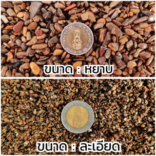 กรวดลำธารจีน นำเข้า สีสวย สำหรับตั้งตู้ลำธาร (แบบล้างให้แล้ว+ส่งจากไทย)
