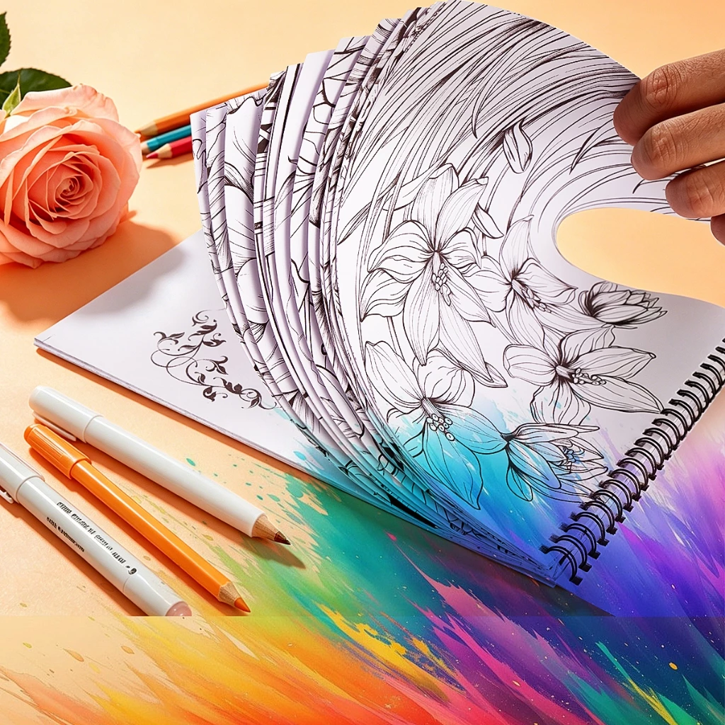 MW สมุดระบายสี หนังสือภาพวาดกราฟฟิตีเพื่อการศึกษา Doodles Book ผู้ใหญ่และวัยรุ่น Sticker Colouring Books Stationery thumbnail 8
