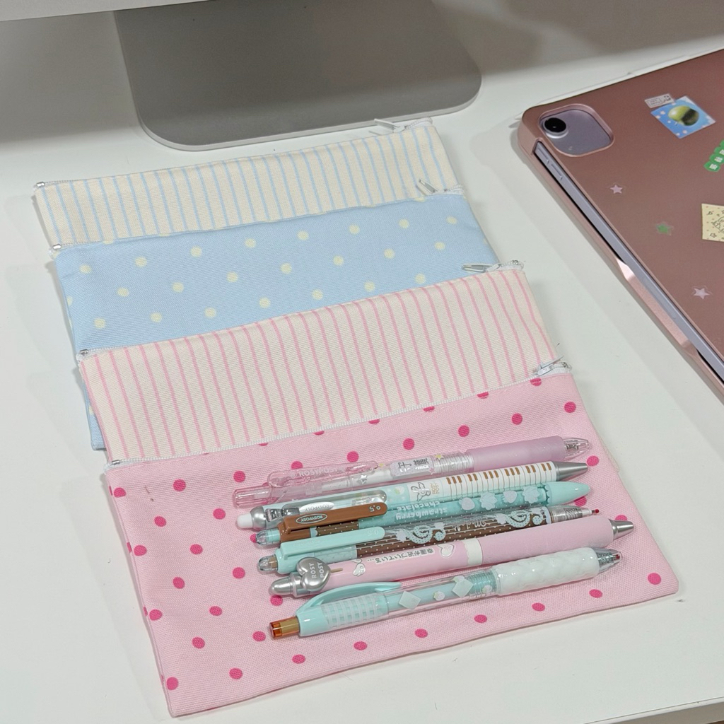 carryme-🍥กระเป๋าดินสอแคนดี้ ผ้าแคนวาสน่ารัก ราคาถูก ใส่ดินสอ/ปากกา อุปกรณ์ไปเรียน มีซิป ขนาดกะทัดรัด