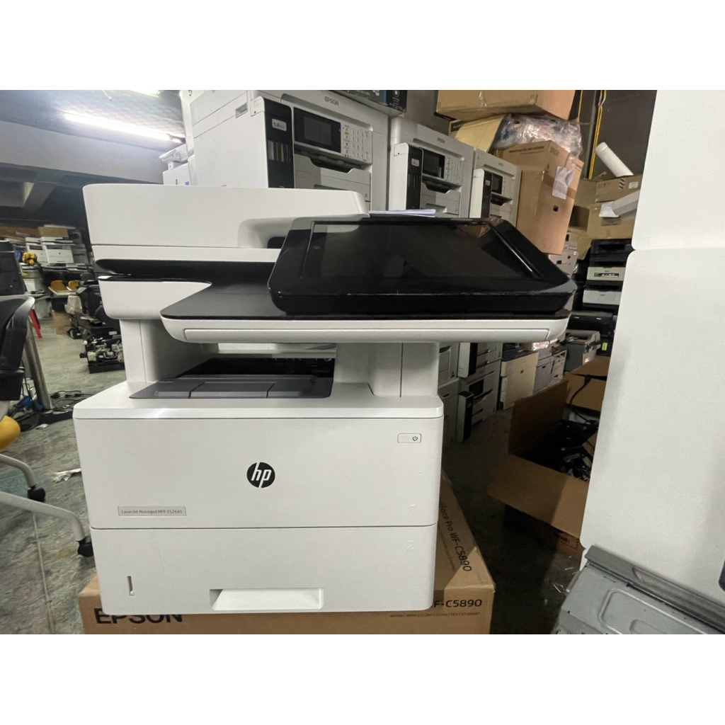 มือสอง HP E52645 LaserJet Managed MFP E52645 printer print copy Scan เครื่องพร้อมใช้ หมึกใหม่ (เทียบ