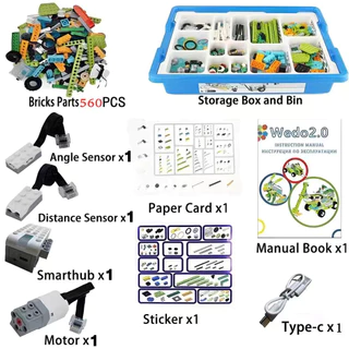 Wedo 2.0 หุ่นยนต์โปรแกรมมิ่งเวอร์ชันล่าสุด 560 ชิ้น แจกคอร์สสอนฟรี ส่งของจากไทย