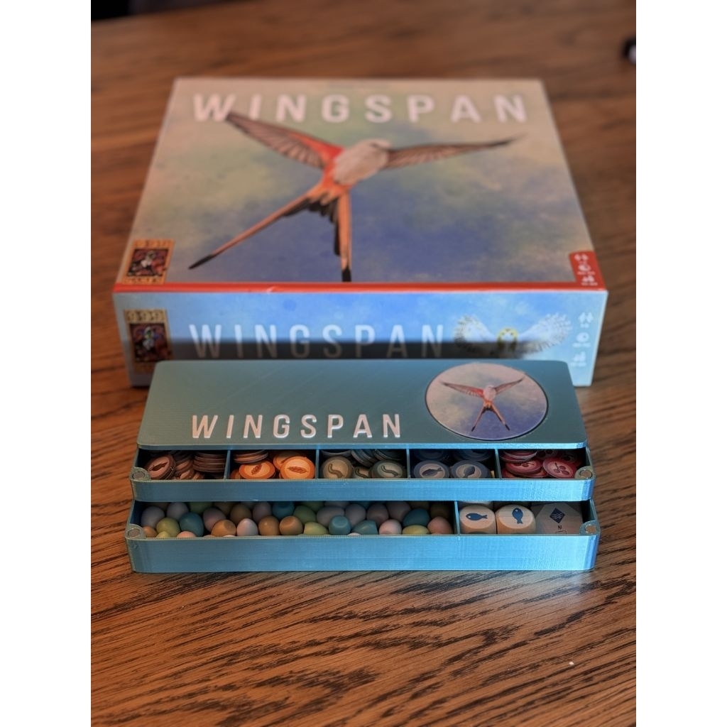 ​🪶 [3D Print] Wingspan Token Organizer / Insert กล่องเก็บทาสก์แม่เหล็ก วัสดุ PETG พรีเมียม (ไม่รวมตัวเกม)
