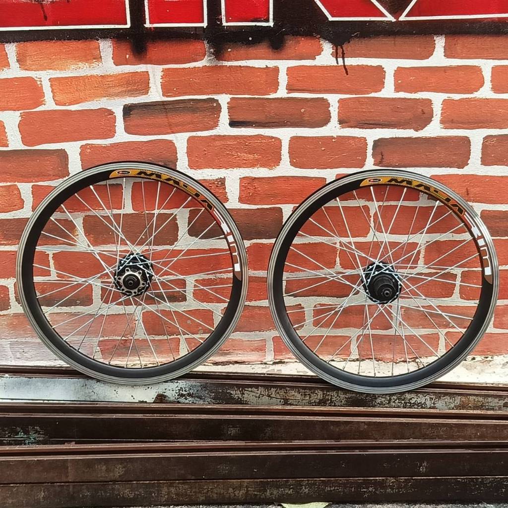 ล้อ 20 นิ้ว (ล้อ 406 ) minivelo มินิเวโล รองรับเฟืองสวม10สปีด ดุมแบริ่งอัลลอยด์ ขอบล้อสูง30มม. หนา2ชั้้น
