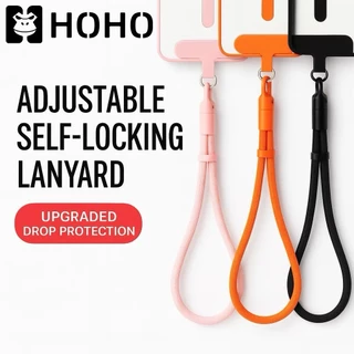 GZ สายคล้องมือถือรัดข้อมือ สายคล้องโทรศัทพ์ สายห้อยมือถือ 360° Rotation Adjustable Neck สายคล้องโทรศัพท์มือถือ