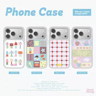 ยังไม่มีกำหนดเติมสต็อกGood Daizy Silver Phone Case (แม่เหล็ก) เคสไอโฟน เคสขอบเงิน