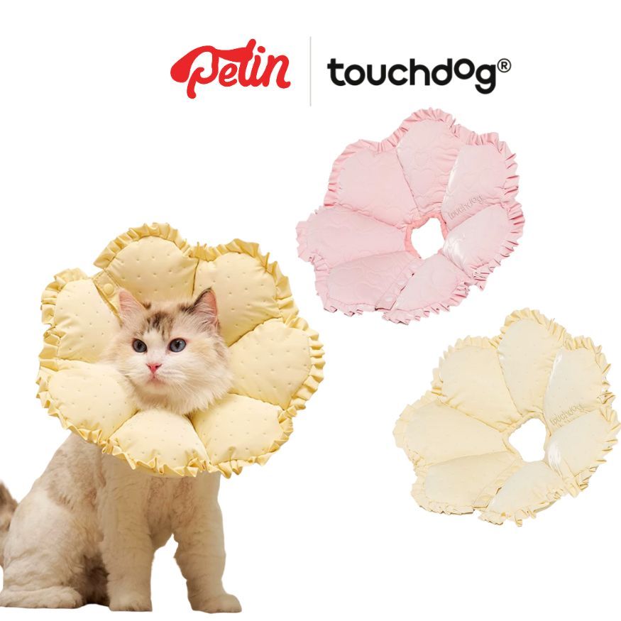 Touchdog ปลอกคอกันเลีย คอลล่ากันเลีย ปรับขนาดได้ ใส่สบาย คอลล่าแมว