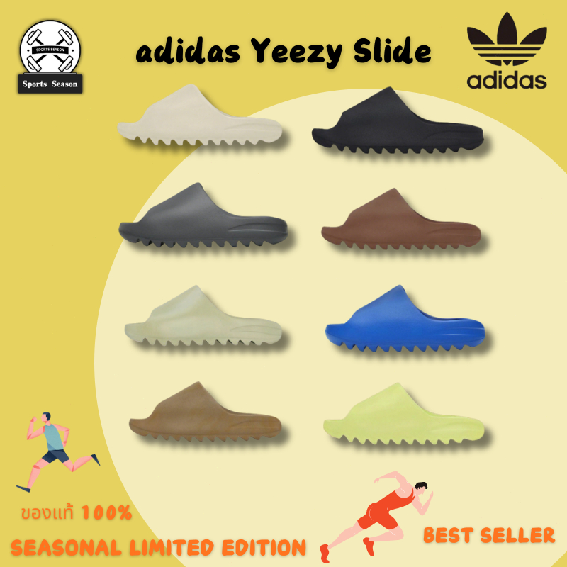 【ของแท้ 100%】Adidas Originals Yeezy Slide รองเท้าแตะ EVA นุ่มสบาย รุ่นยูนิเซ็กซ์