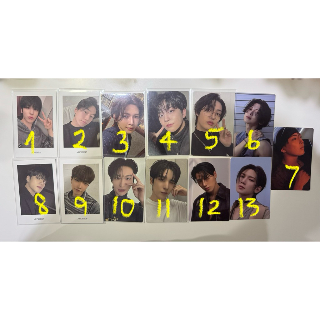 พร้อมส่ง การ์ด ateez golden hour part 3 (lemondrop)