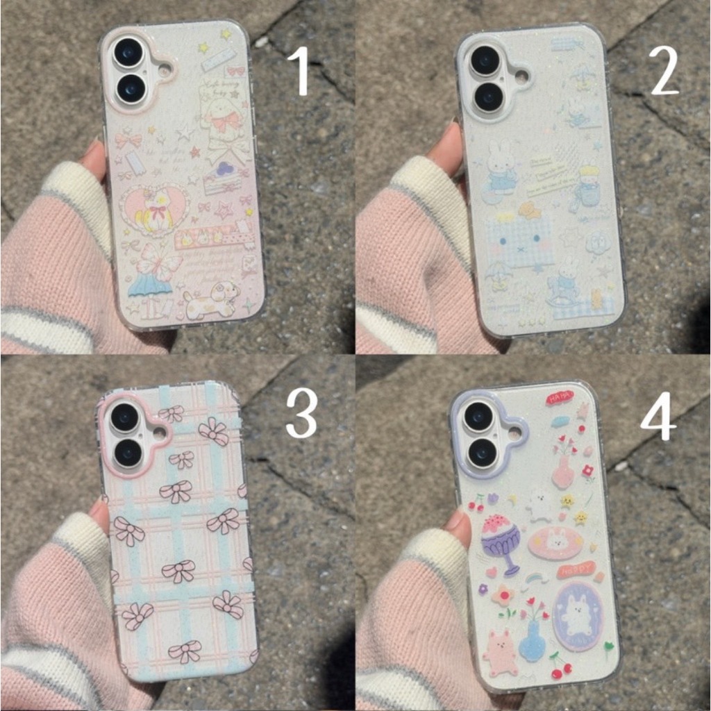 เคส การ์ตูน กลิตเตอร์(ลายใหม่) IPHONE - 11 12pm 13 13pm 14 14+ 14pm 15 15+ 15pm 16 16pm 17 17pro 17pm