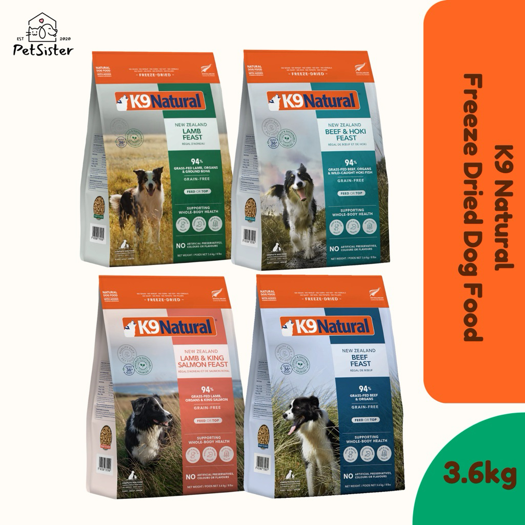 🐶K9 Natural Freeze Dried Dog Food 3.6kg x Petsister