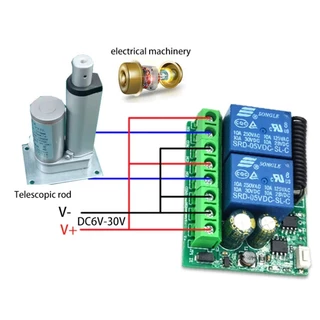 รีโมท 2CH 433 MHz RF ใช้ไฟ DC 9V 12V 24V ขนาดเล็ก ซ่อนง่าย remote สำหรับ DIY