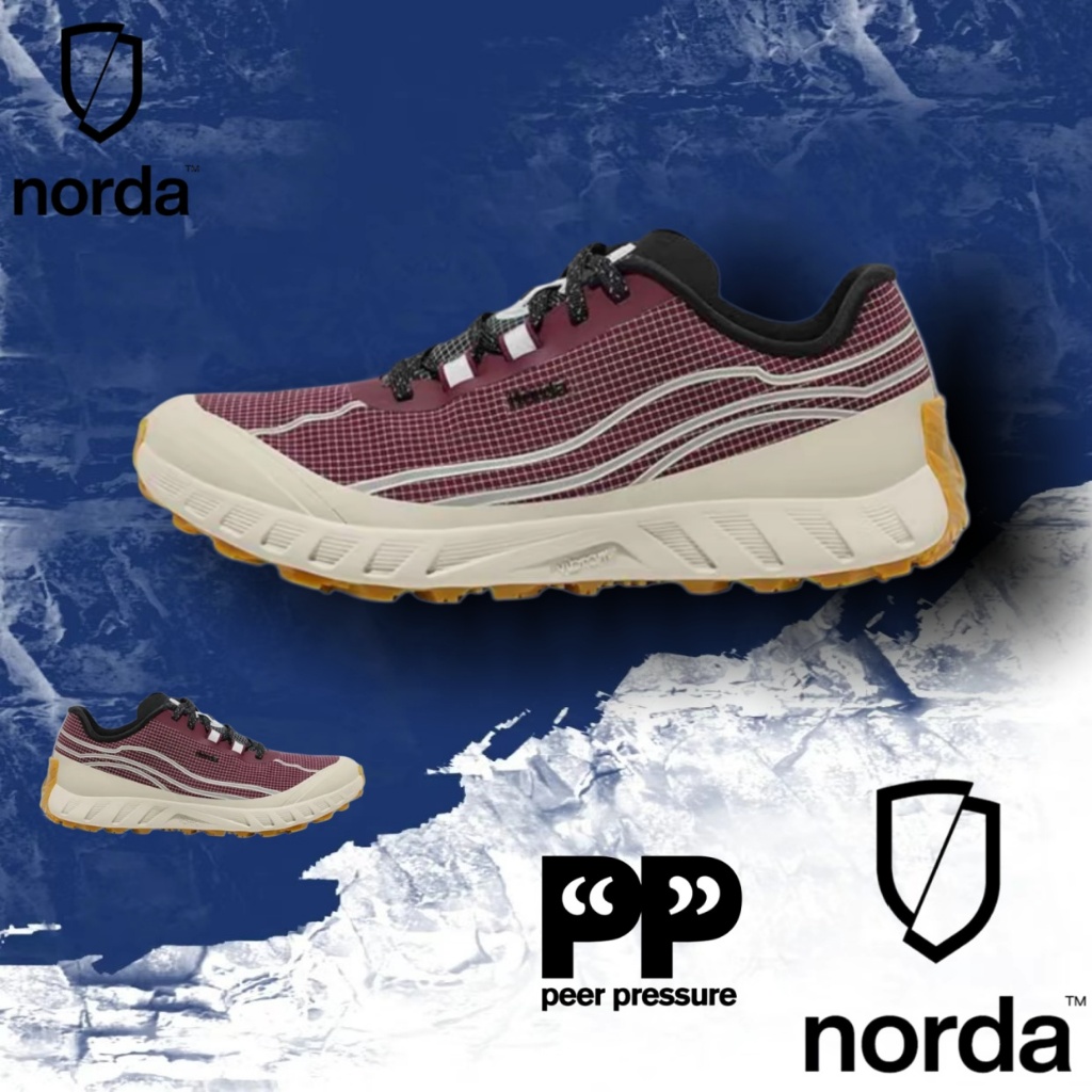 NORDA 002  Sunset Red รองเท้าผ้าใบ（ของแท้ 100 %）