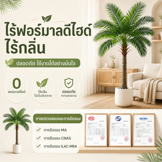 🌴รุ่นอัพเกรด ก้านหนา🌴ต้นมะพร้าวเทียม 130/160/180CM ต้นไม้เทียม โดนฝนและแดด ทนทาน ต้นไม้ปลอมใหญ่
