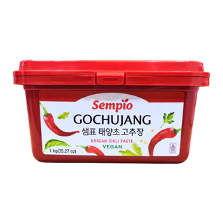 SEMPIO Gochujang Hot Pepper Paste VEGAN โกชูจัง ซอสพริกเกาหลี สูตรวีแกน ตรา เซมเพียว 170g / 500g / 1kg (HALAL)