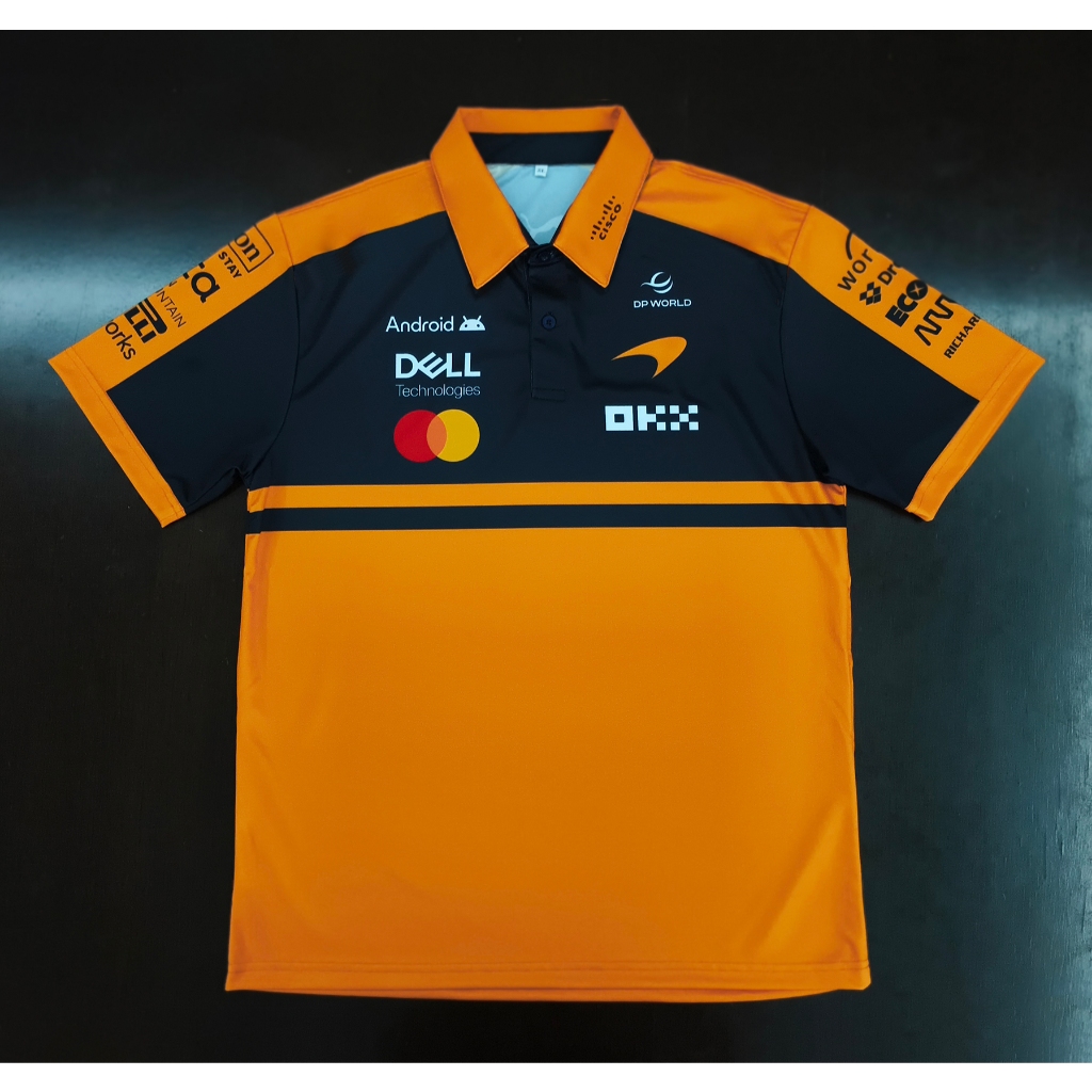 เสื้อF1 เสื้อโปโลฟอร์มูล่าวัน ทีม แม็คลาเรน 2026 #FM0191 พิมพ์ทั้งตัว ไซส์ S-5XL