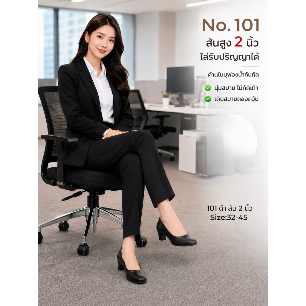 รุ่น 101 ส้นสูง2นิ้ว
