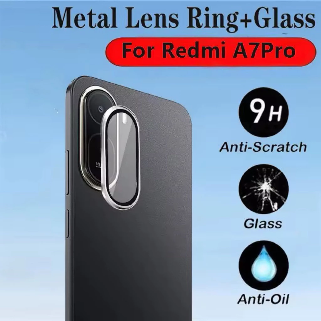 ฟิล์มกระจกกันรอย เลนส์กล้อง วงแหวน สําหรับ Xiaomi Redmi A7Pro