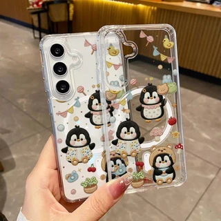 เคสแม่เหล็ก เคส For Samsung A16 A57 A06 A17 5G A56 5G A07 4G A37 S26 S25 Ultra A26 A36 A55 A15 A35 A54 S24 FE เคสทรศัพท์
