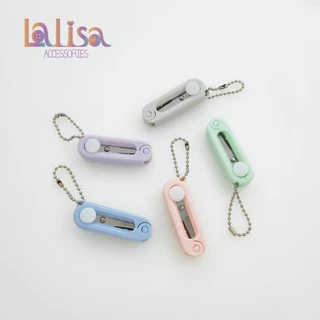 กรรไกรพับจิ๋วพกพา พร้อมพวงกุญแจ Mini scissors JHS004