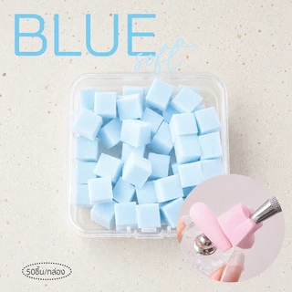 Sponge ฟองน้ำไล่สีเล็บ 50ชิ้น/กล่อง เบลนสีเล็บ ฟองน้ำแต่งเล็บ ฟองน้ำเบลนด์สี Ombre Nail Style