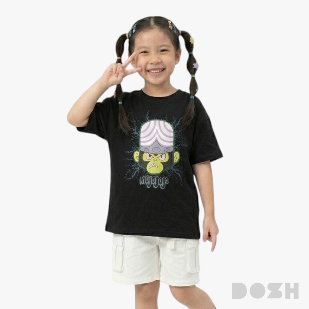 DOSH GIRL'S T-SHIRTS POWERPUFF GIRLS เสื้อยืดคอกลมเด็กหญิง DPGGT1006-BL (4-12)
