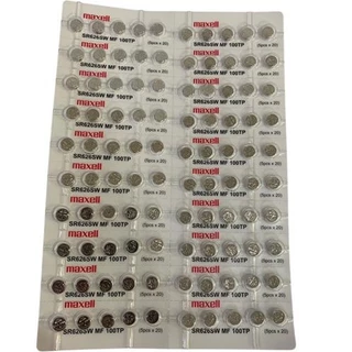 ถ่านกระดุม Maxell SR621SW , SR626SW แบบหลุม แบ่งขาย 30เม็ด,50เม็ด,100เม็ด