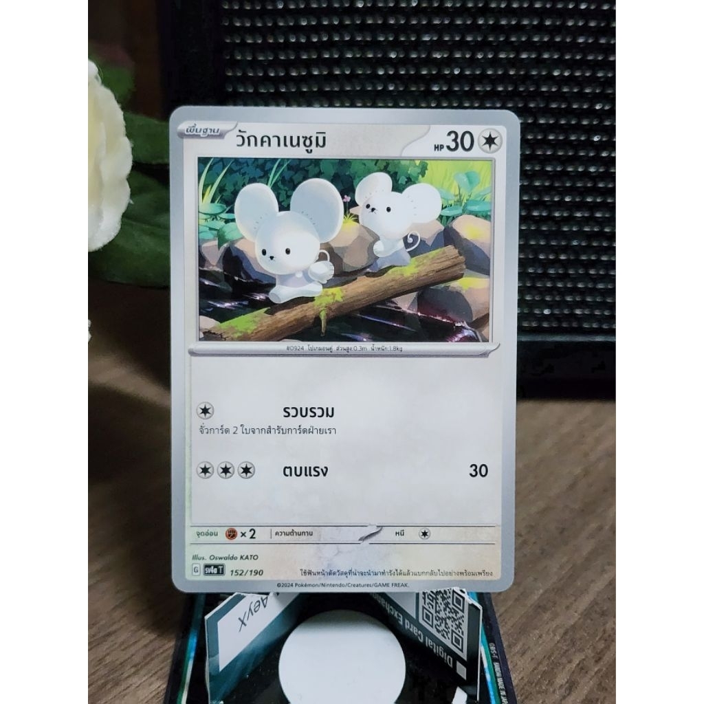 การ์ด Pokemon Tandemaus 152/190 Shiny Treasure EX Common [Thai]