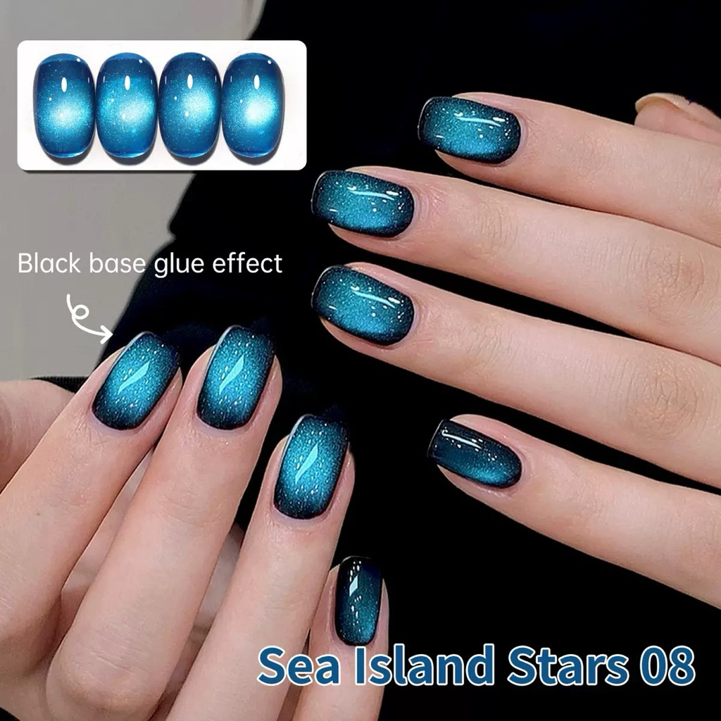 สีทาเล็บเจล XEIJAYI Sea Island Stars 08 สีน้ำเงินสวยมาก ขนาด 10ml สินค้าพร้อมส่ง