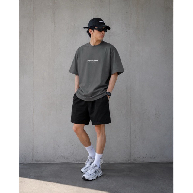 เสื้อยืด Streetwear Oversize ผู้ชาย สกรีนลาย U-042 "มีเก็บเงินปลายทาง"