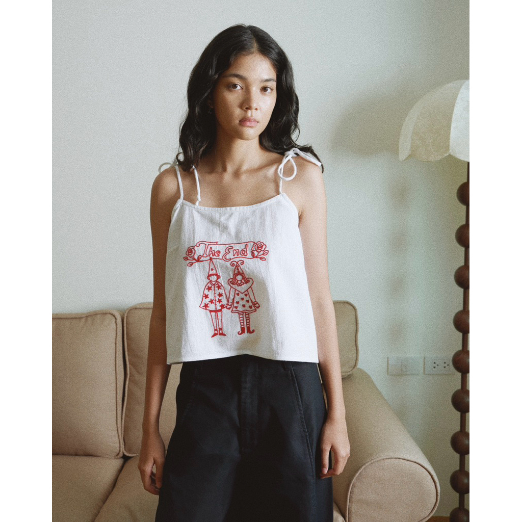 The End hand-embroidered Cami