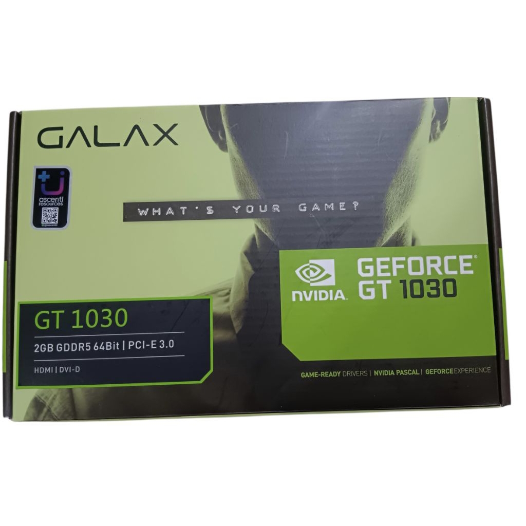 การ์ดจอ GALAX GeForce GT 1030 ขนาด 2GB [1, 2]