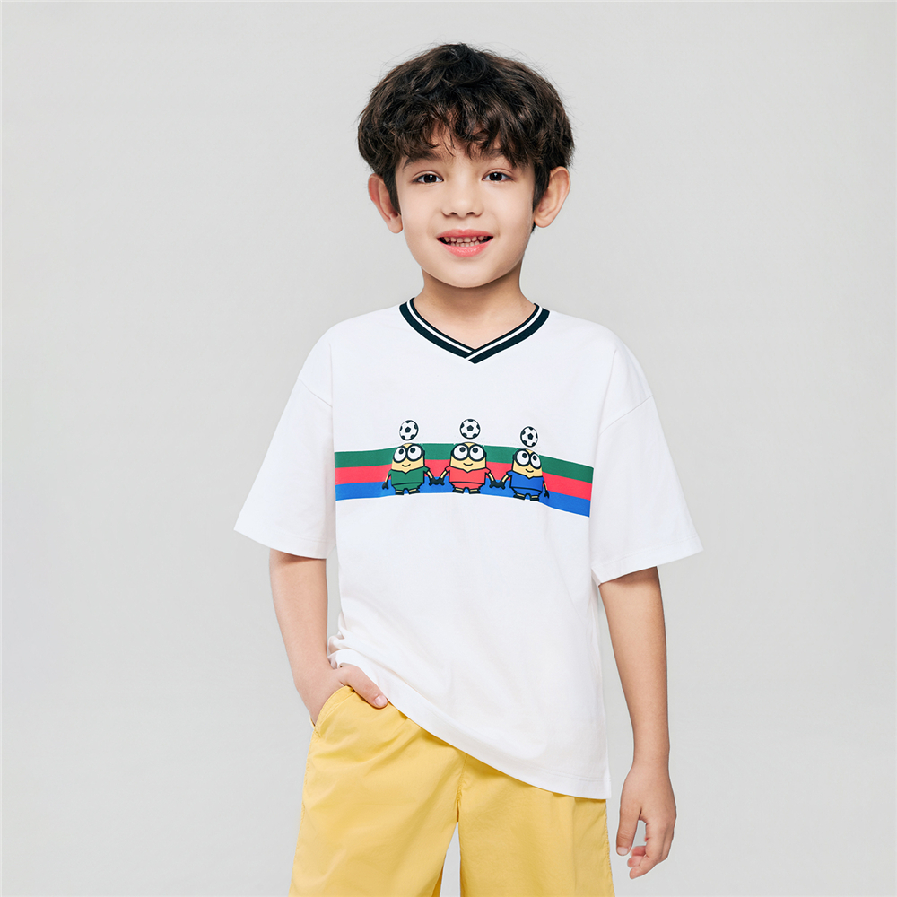 GIORDANO تيشيرت أطفال Minions World Cup — صورة 2