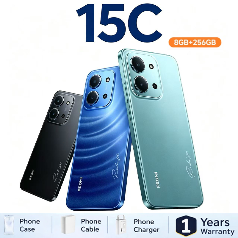 [HOT] Xiaomi Redmi 15C 6+128 / 8+256 จอใหญ่ เต็มตา 6.9 นิ้ว ความละเอียด HD+ กล้องคมชัด 50MPพร้อม AI แบตอึดเต็มวัน 6000mA