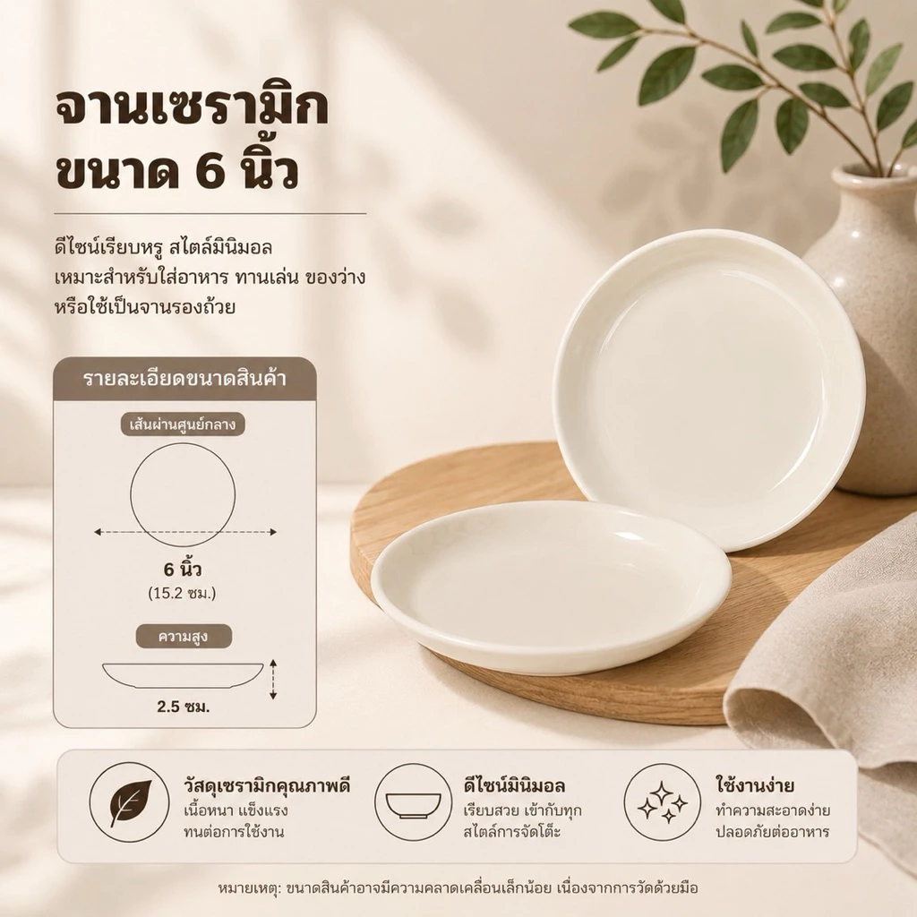 จานบัวลึกเซรามิกสีขาว ทรงกลม ทนต่อความร้อน เข้ากับไมโครเวฟและเครื่องล้างจานได้