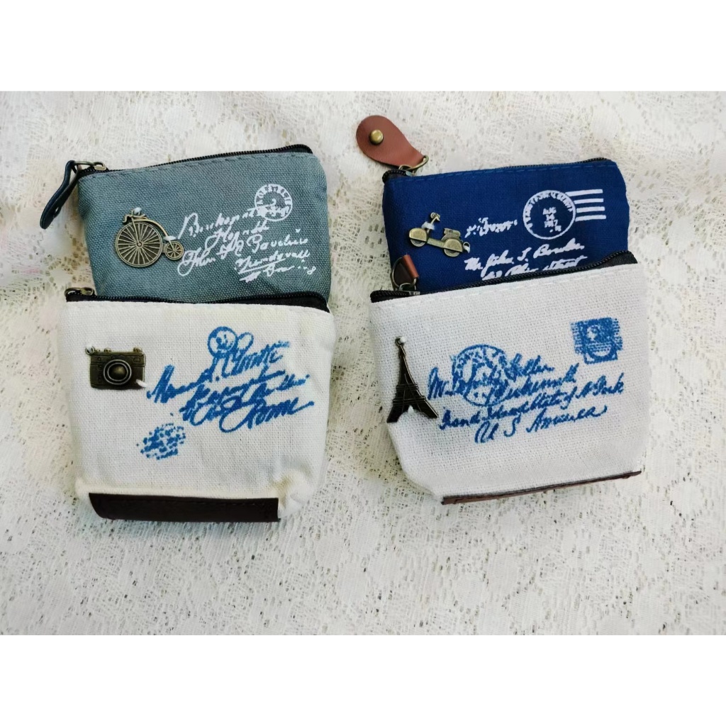 (พร้อมส่ง) กระเป๋ามินิมอล กระเป๋าใส่เหรียญ กระเป๋าผ้าของชำร่วย