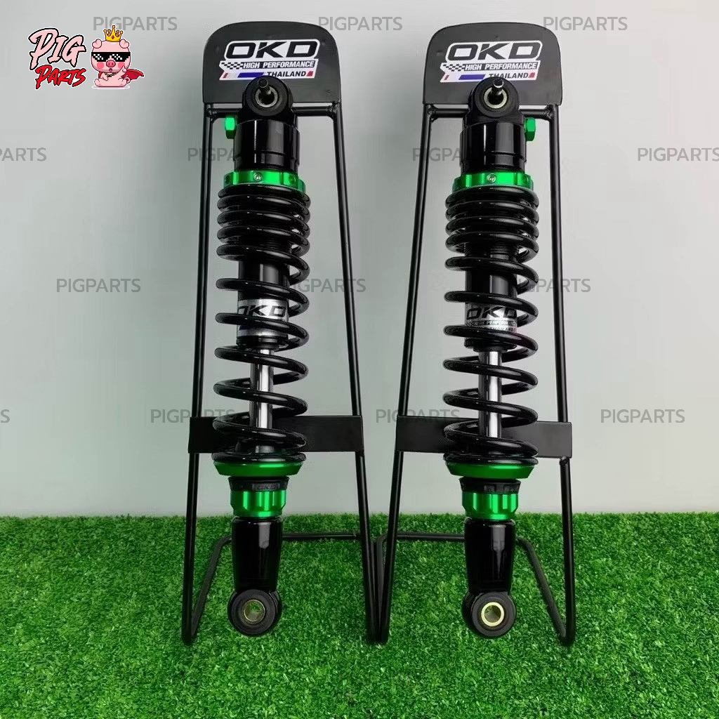 โช็คOKD รุ่น Advance Plus (หูหลบบังโซ่) รีบาวน์+พรีโหลดสปริง/pigparts/Wave125S
