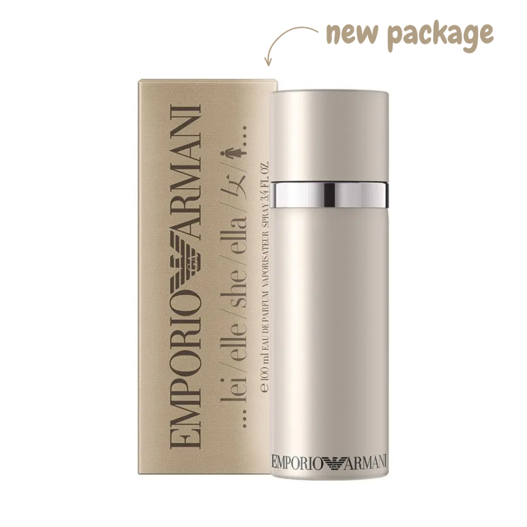 (New Package) Emporio Armani lei / elle / she / ella EDP For Women 100 ml.