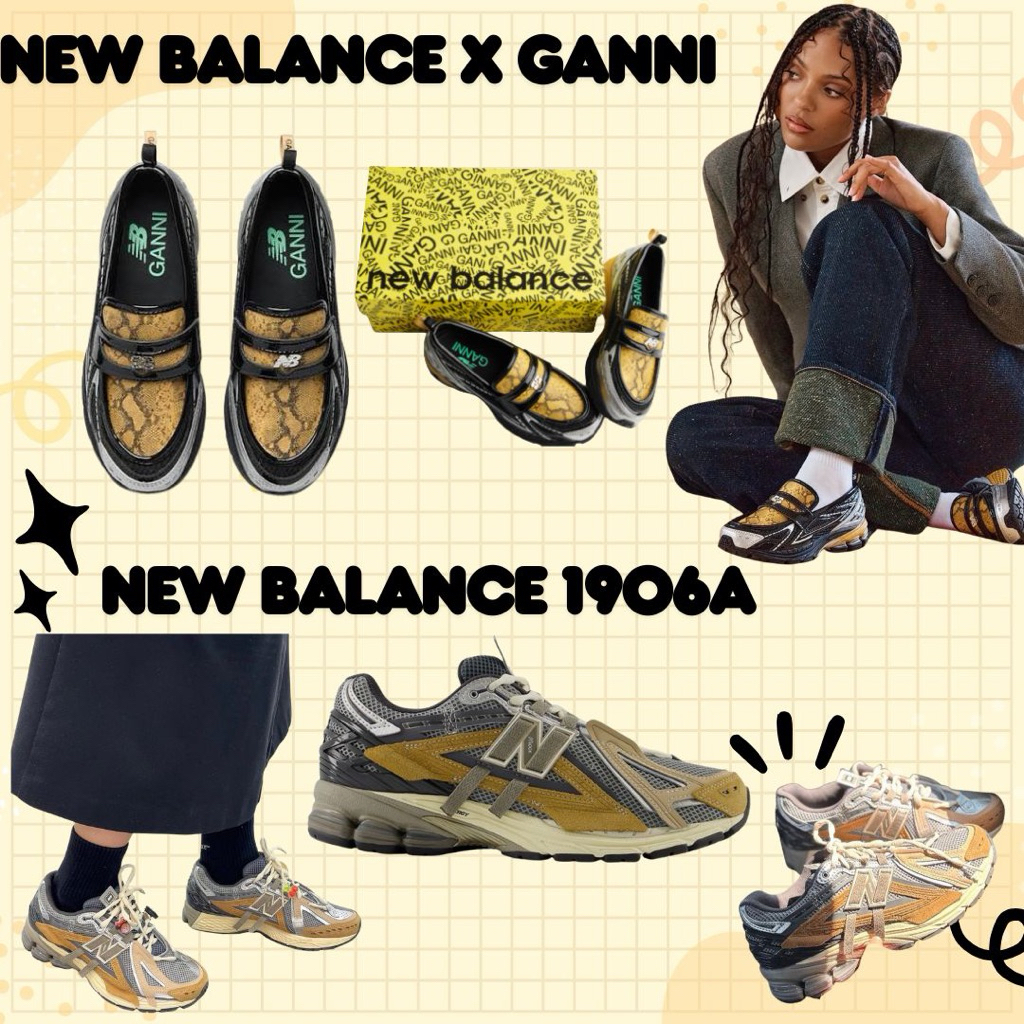 [preorder🇰🇷สอบถามก่อนสั่งซื้อ]รองเท้า New Balance x Ganni 1906L Fall Leaf| New Balance 1906A