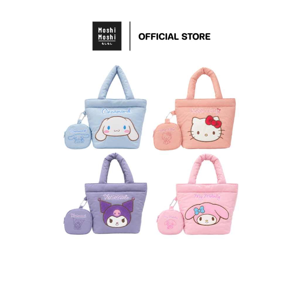 Moshi Moshi กระเป๋าถือ กระเป๋าเอนกประสงค์ ลายลิขสิทธิ์แท้จากค่าย Sanrio รุ่น 6100007123-7126