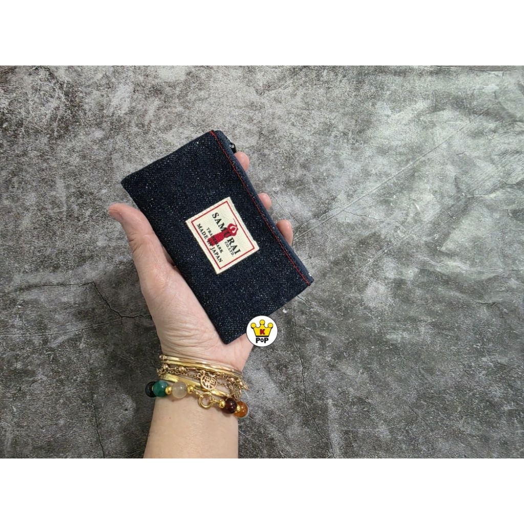 [แท้ 100%] Samurai Jeans Card/Coin Case Made in Japan กระเป๋าผ้ายีนส์