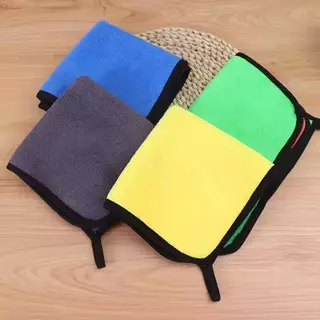 พร้อมส่ง (10ผืน) ผ้าไมโครไฟเบอร์ ผ้าเช็ดรถ ผ้าอเนกประสงค์ขนาด30x30cmและขนาด30x40cm หนานุ่ม ซับน้ำไว ผ้าเช็ดทำความสะอาด
