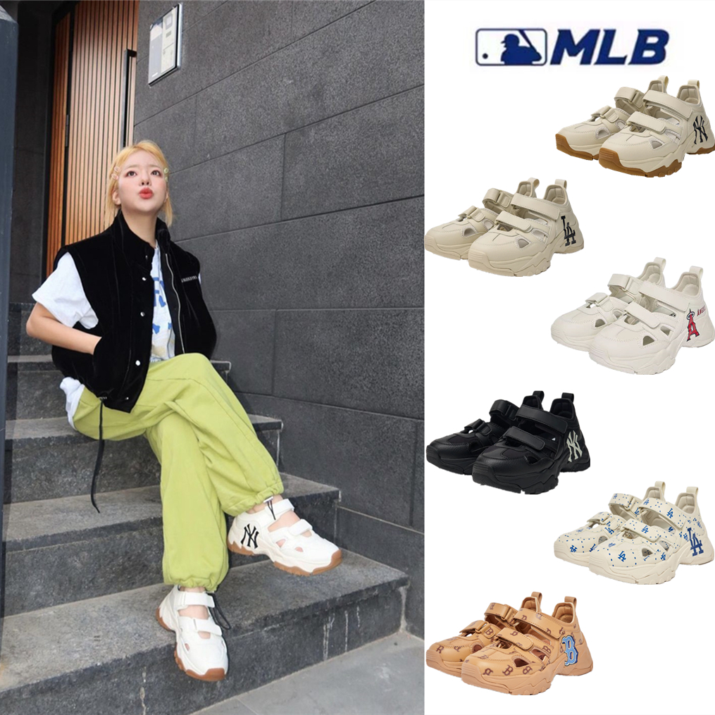 【TG】MLB Sandal Chunky Mask Sandals-WHITE/BLACK/BEIGE