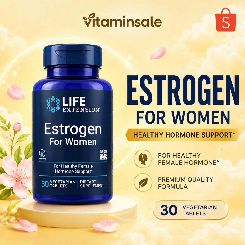 Life Extension Estrogen for Women 30 Tablets | Plant-Based Hormone Support