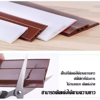ที่กั้นประต Plus อุปกรณ์ปรับปรุงบ้าน ขอบประตูกันแมลง ยางขอบประตูด้านล่างนุ่ม ป้องกันฝุ่น ลม และแมลงสาบ ฉนวนกันเสียง