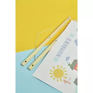ไม้แขวนโปสเตอร์ (แม่เหล็ก) / Magnetic Frame Wood Poster Hanger Frame By baby blue whales