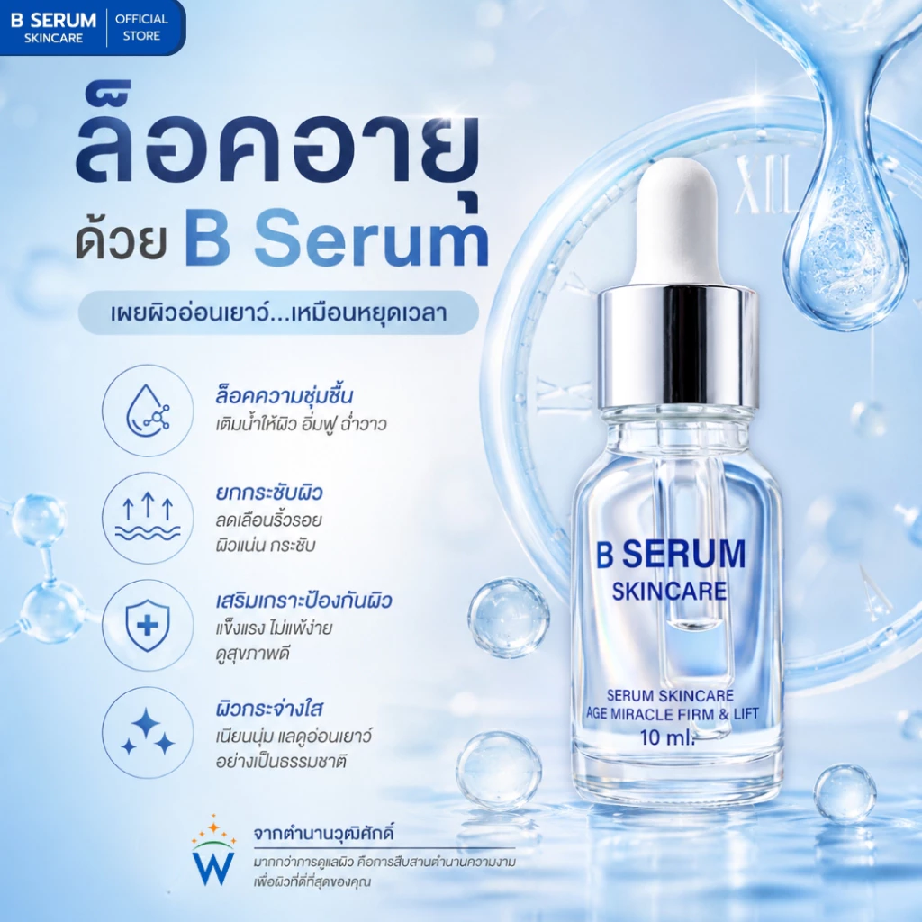 BSerum เซรั่มบำรุงผิวหน้าสูตรกระชับ thumbnail 5